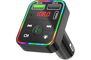 Handsfree Call Car Charger,Wireless Bluetooth FM Transmitter Radio Receiver,Mp3 Audio Music Adapter,Dual USB Port Charger Com