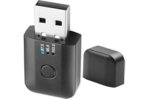 Car Bluetooth 5.1 FM Transmitter, USB Bluetooth Adapter for Car Audio Wireless Bluetooth Car Transmitter with Hands-Free Call